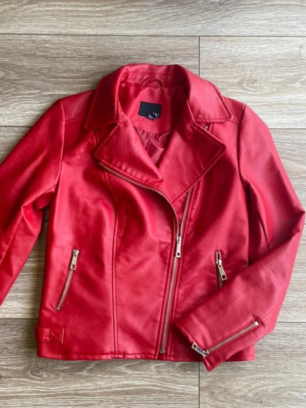 A.N.A. A New Approach faux leather Moto Jacket size S